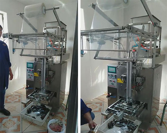 火鍋底料灌裝封尾機實拍圖